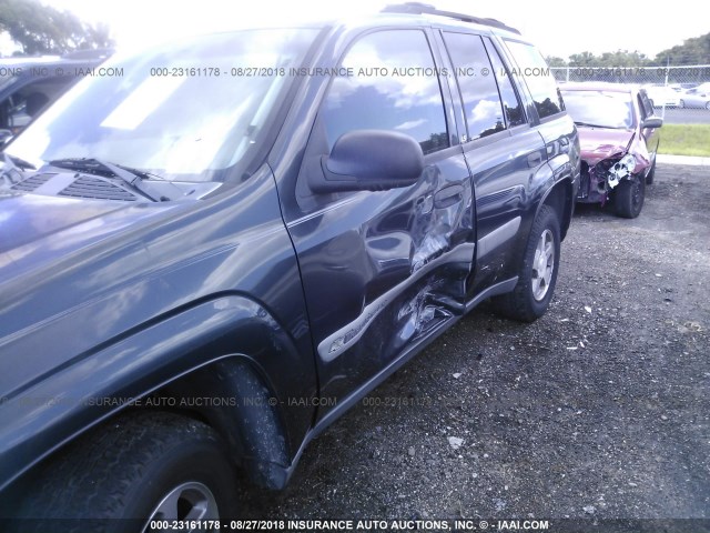 1GNDS13S642332279 - 2004 CHEVROLET TRAILBLAZER LS/LT Pewter photo 6