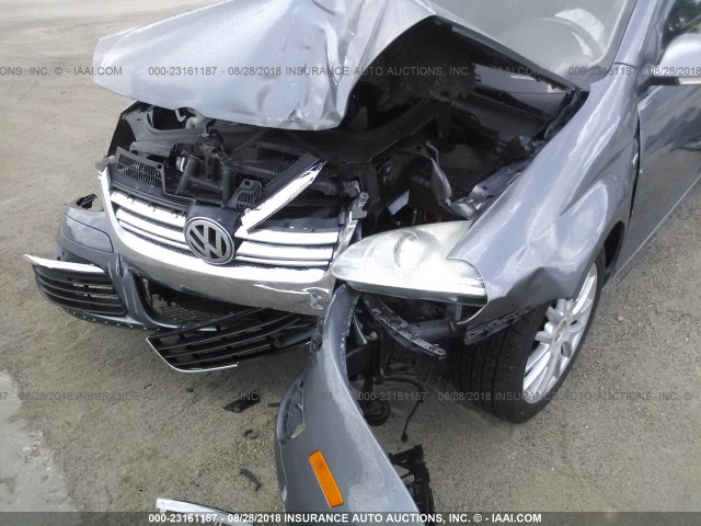 3VWRJ71K18M124796 - 2008 VOLKSWAGEN JETTA WOLFSBURG 灰色 照片 6