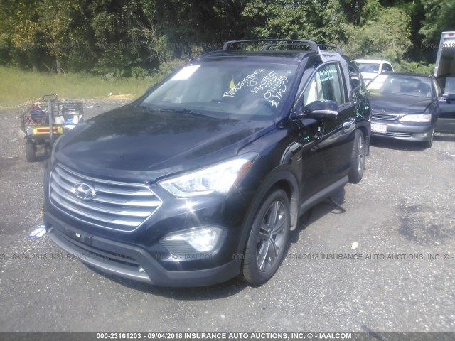 KM8SR4HF2FU091834 - 2015 HYUNDAI SANTA FE GLS/LIMITED BLACK photo 2