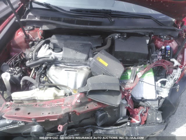4T1BF1FK3EU799208 - 2014 TOYOTA CAMRY L/SE/LE/XLE 红色 照片 10