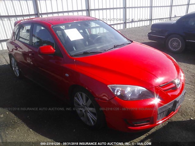 JM1BK34M891195046 - 2009 MAZDA SPEED 3 RED photo 1