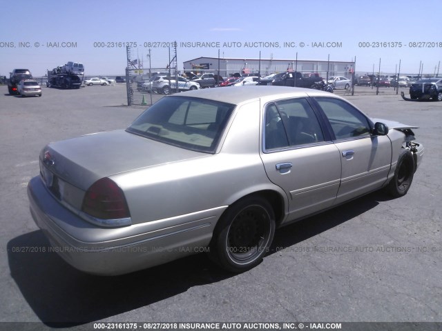 2FAFP73W3YX215325 - 2000 FORD CROWN VICTORIA  GOLD photo 4