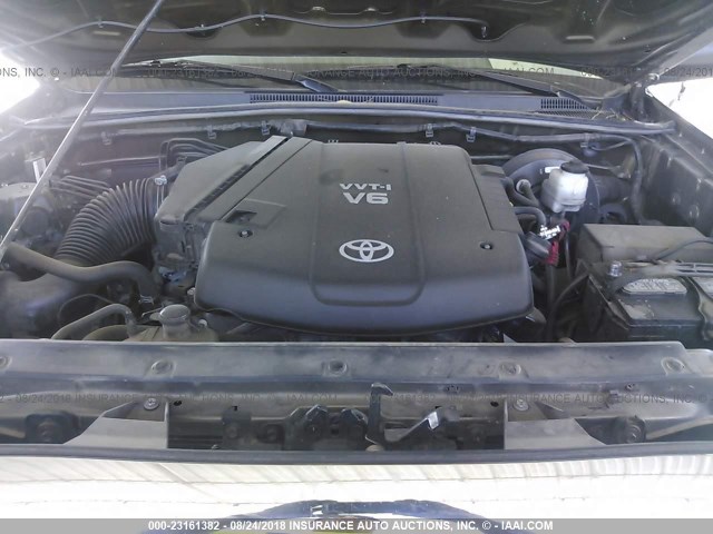 3TMJU4GNXDM156115 - 2013 TOYOTA TACOMA DOUBLE CAB PRERUNNER GRAY photo 10