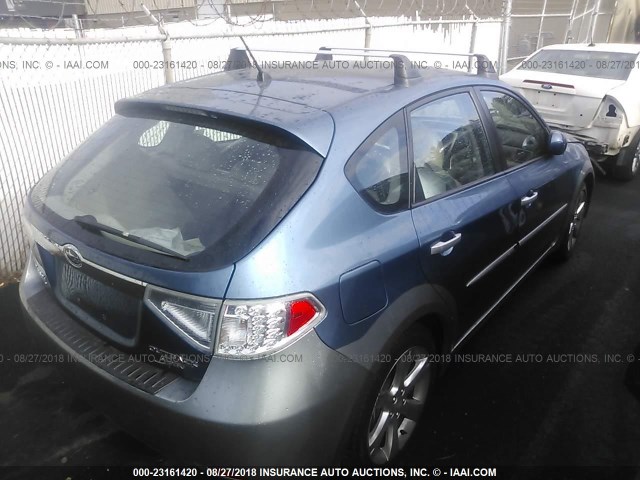 JF1GH6D65AH824612 - 2010 SUBARU IMPREZA OUTBACK SPORT BLUE photo 4