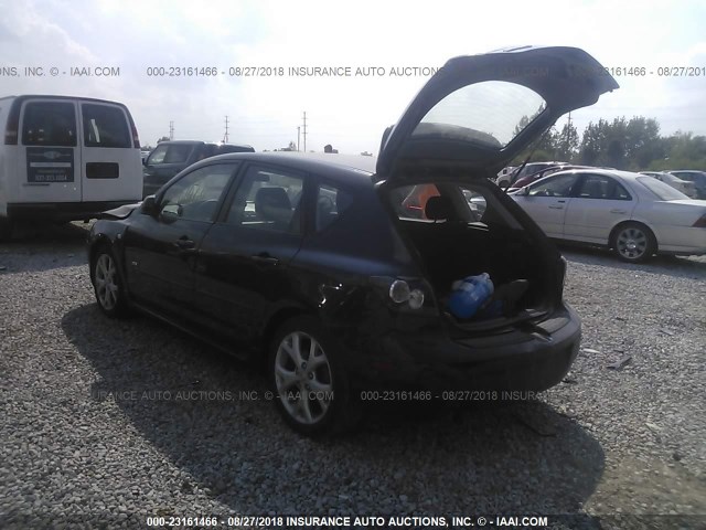 JM1BK344191202466 - 2009 MAZDA 3 S BLACK photo 3