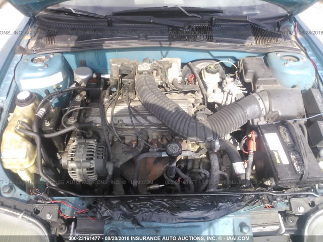 1G2JB1248V7608422 - 1997 PONTIAC SUNFIRE SE BLUE photo 10