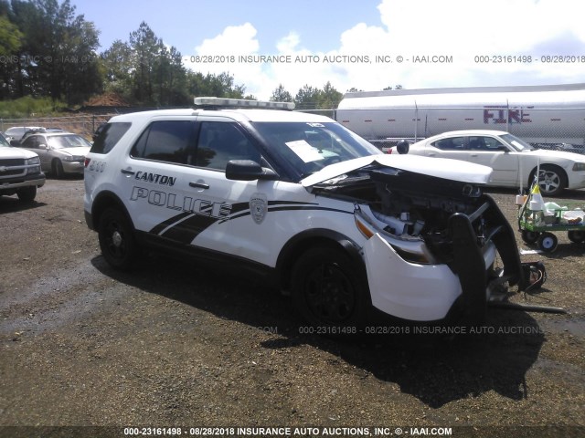 1FM5K8AR2EGB20081 - 2014 FORD EXPLORER POLICE INTERCEPTOR WHITE photo 1