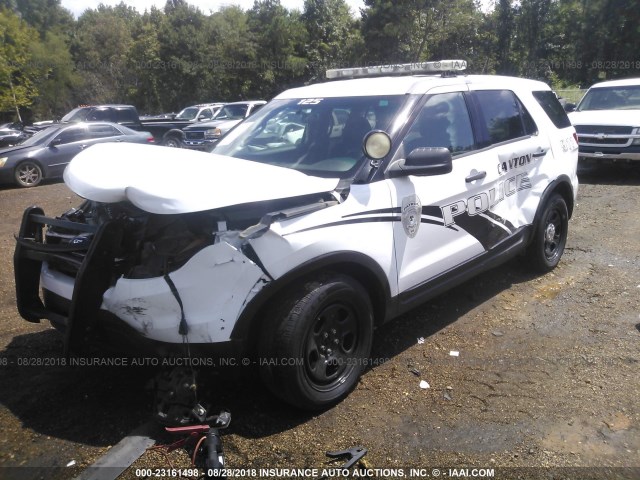 1FM5K8AR2EGB20081 - 2014 FORD EXPLORER POLICE INTERCEPTOR WHITE photo 2