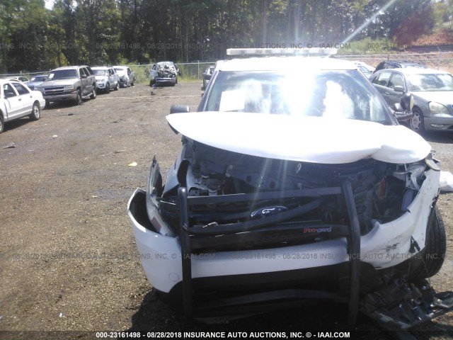 1FM5K8AR2EGB20081 - 2014 FORD EXPLORER POLICE INTERCEPTOR WHITE photo 6