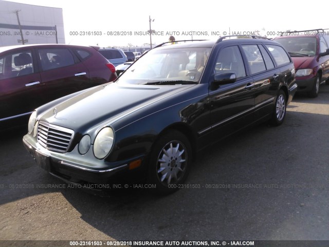 WDBJH65J12X079639 - 2002 MERCEDES-BENZ E 320 GREEN photo 2