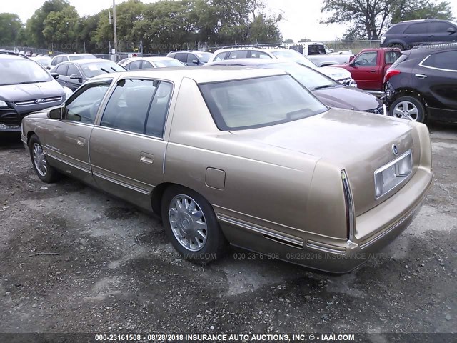 1G6KF5497WU714757 - 1998 CADILLAC DEVILLE CONCOURS GOLD photo 3