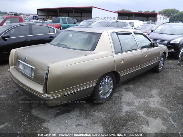 1G6KF5497WU714757 - 1998 CADILLAC DEVILLE CONCOURS GOLD photo 4