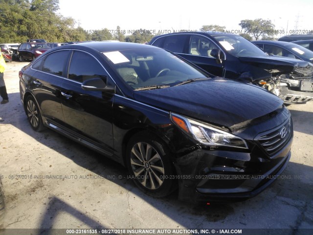 5NPE34AF6FH212548 - 2015 HYUNDAI SONATA SPORT/LIMITED BLACK photo 1