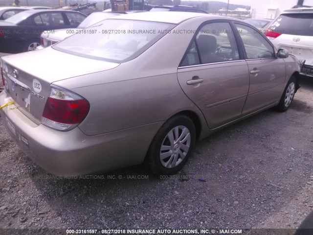 4T1BE30K75U577892 - 2005 TOYOTA CAMRY LE/XLE/SE Бежевый фото 4