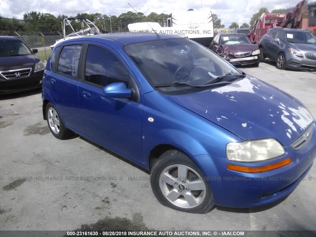 KL1TD66698B073942 - 2008 CHEVROLET AVEO LS BLUE photo 1