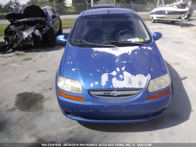 KL1TD66698B073942 - 2008 CHEVROLET AVEO LS BLUE photo 6
