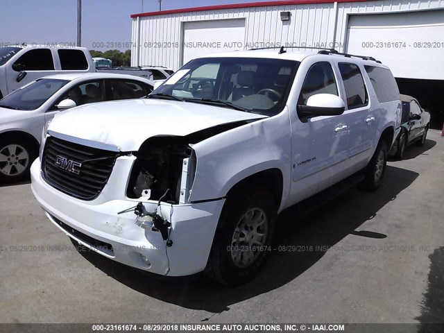 1GKFK163X7J185999 - 2007 GMC YUKON XL K1500 WHITE photo 2