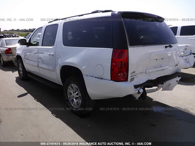 1GKFK163X7J185999 - 2007 GMC YUKON XL K1500 WHITE photo 3