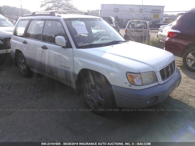 JF1SF65652H706625 - 2002 SUBARU FORESTER S WHITE photo 1