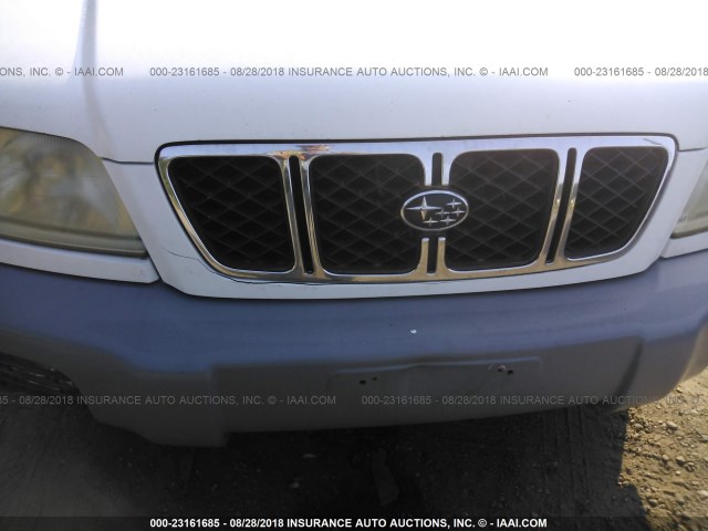 JF1SF65652H706625 - 2002 SUBARU FORESTER S WHITE photo 6