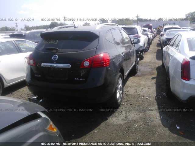 JN8AS5MV2BW663981 - 2011 NISSAN ROGUE S/SV/KROM BLACK photo 4