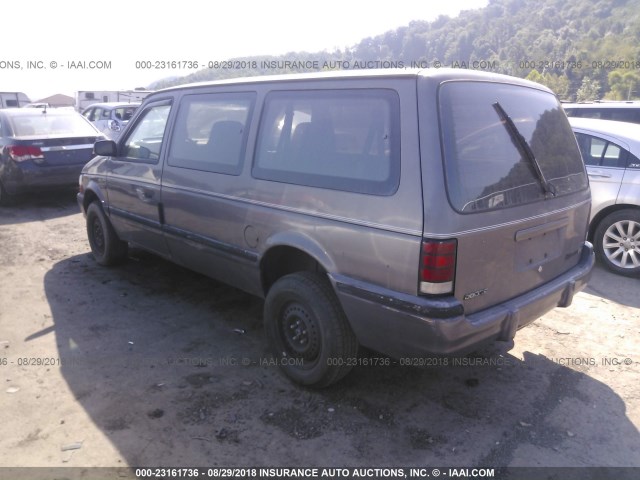 1B4GH44R1PX713964 - 1993 DODGE GRAND CARAVAN SE GRAY photo 3