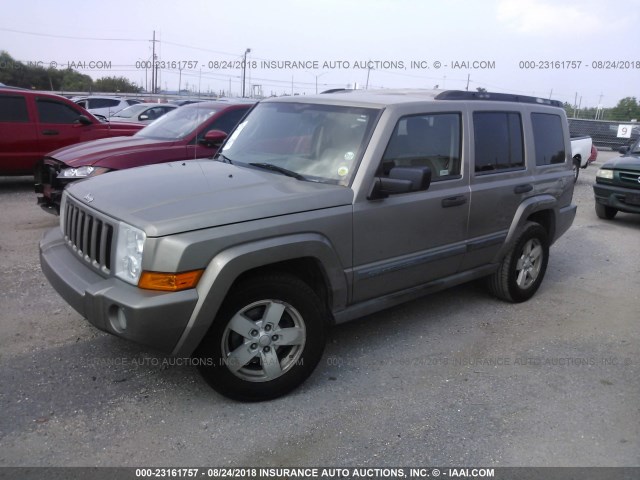 1J8HH48K36C179725 - 2006 JEEP COMMANDER Qızıl foto 2