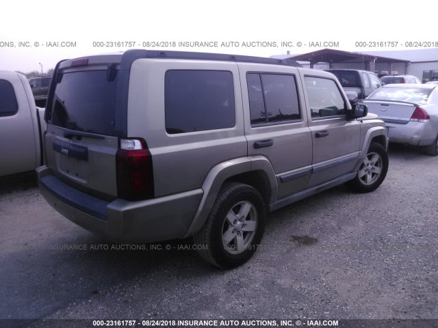 1J8HH48K36C179725 - 2006 JEEP COMMANDER Qızıl foto 4