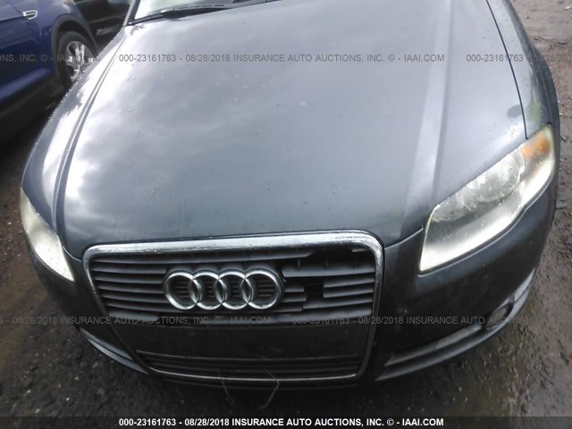 WAUAF78EX6A155859 - 2006 AUDI A4 2/TURBO GRAY photo 6