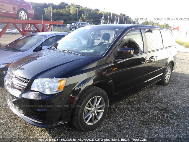 2C4RDGBG5FR685013 - 2015 DODGE GRAND CARAVAN SE BLACK photo 2