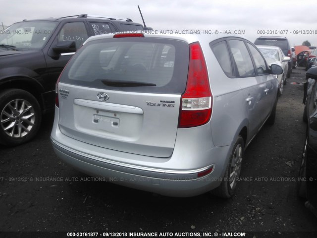 KMHDB8AE6AU084447 - 2010 HYUNDAI ELANTRA TOURING GLS SILVER photo 4