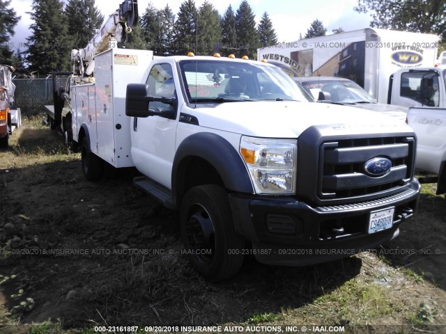 1FDUF5GY5CED00600 - 2012 FORD F550 SUPER DUTY WHITE photo 1