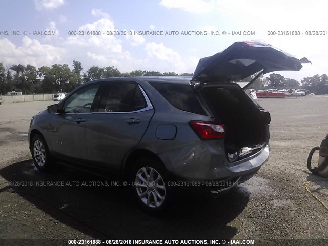 3GNAXJEV4JL115660 - 2018 CHEVROLET EQUINOX LT GRAY photo 3