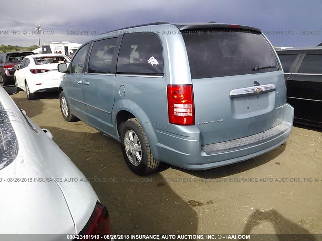 2A4RR5D19AR249069 - 2010 CHRYSLER TOWN & COUNTRY TOURING Light Blue photo 3