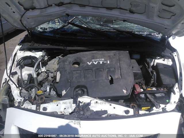 JTDBL40E899067120 - 2009 TOYOTA COROLLA LE/XLE WHITE photo 10