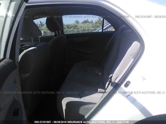JTDBL40E899067120 - 2009 TOYOTA COROLLA LE/XLE WHITE photo 8