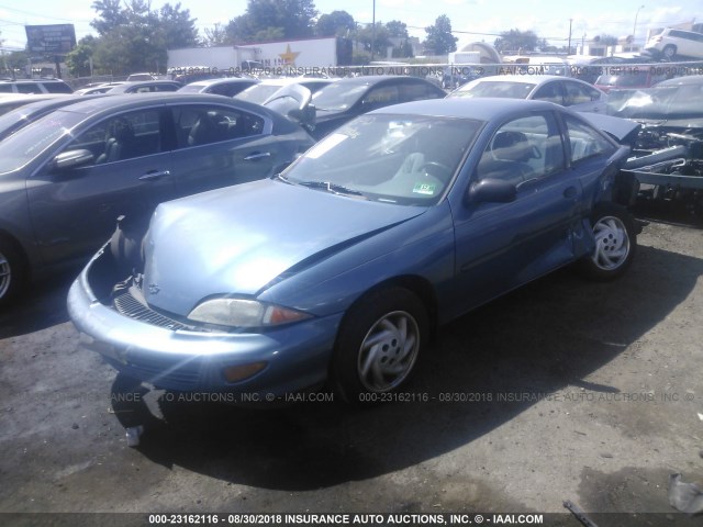 1G1JC1246VM151242 - 1997 CHEVROLET CAVALIER RS BLUE photo 2