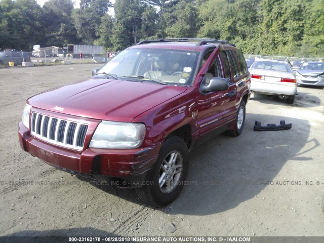 1J4GW48S74C190212 - 2004 JEEP GRAND CHEROKEE LAREDO/COLUMBIA/FREEDOM 红色 照片 2