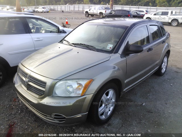 1B3HB28B48D662264 - 2008 DODGE CALIBER BROWN photo 2