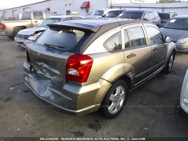 1B3HB28B48D662264 - 2008 DODGE CALIBER BROWN photo 4