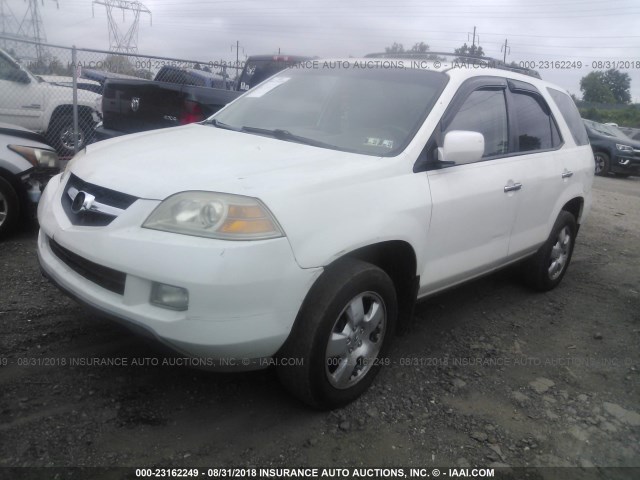 2HNYD18296H523664 - 2006 ACURA MDX WHITE photo 2