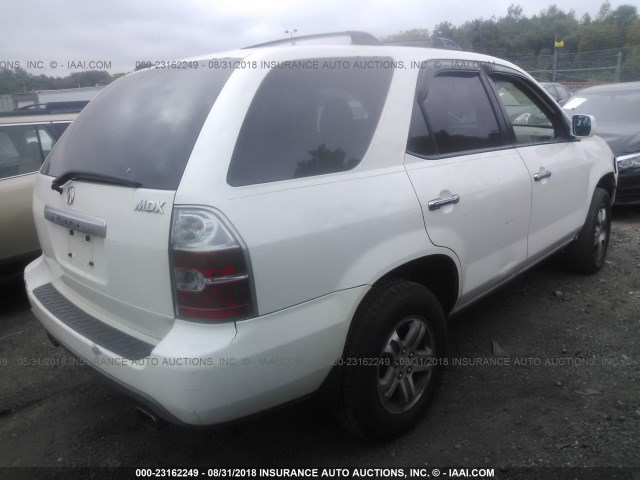 2HNYD18296H523664 - 2006 ACURA MDX WHITE photo 4