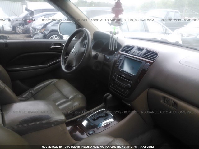 2HNYD18296H523664 - 2006 ACURA MDX WHITE photo 5