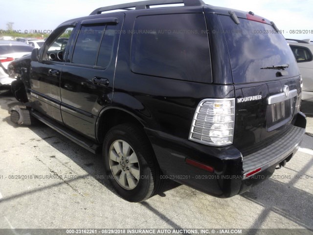 4M2EU47E07UJ03550 - 2007 MERCURY MOUNTAINEER LUXURY BLACK photo 3