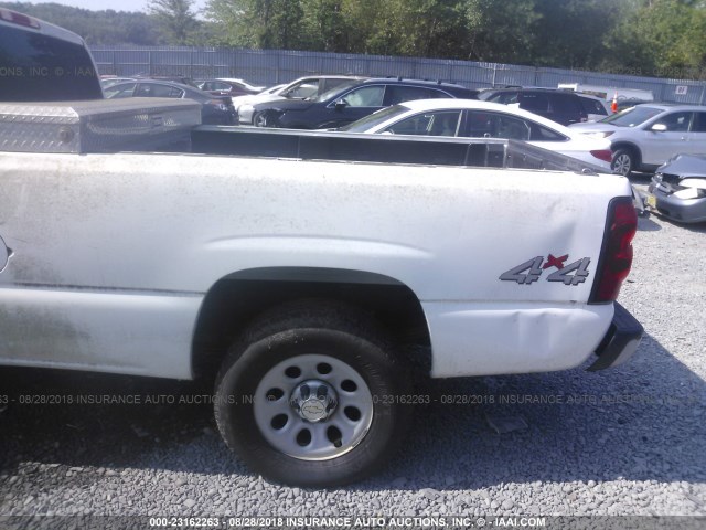 1GCEK14V46E176119 - 2006 CHEVROLET SILVERADO K1500 WHITE photo 6