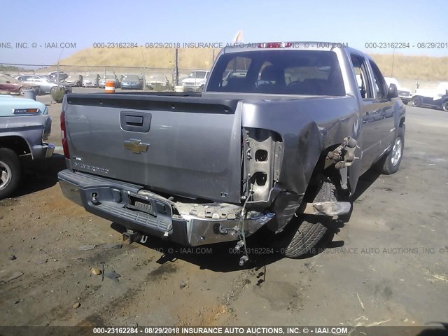 3GCEK13397G529674 - 2007 CHEVROLET SILVERADO K1500 CREW CAB GRAY photo 4