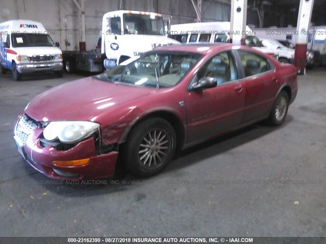 2C3HE66G3XH764639 - 1999 CHRYSLER 300M MAROON photo 2