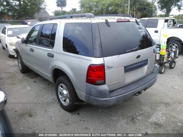 1FMZU62K23UB61584 - 2003 FORD EXPLORER XLS/XLS SPORT SILVER photo 3