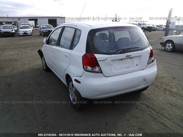 KL1TD66668B084154 - 2008 CHEVROLET AVEO LS WHITE photo 3