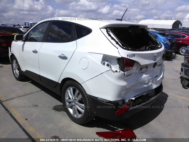 KM8JU3AC5CU389018 - 2012 HYUNDAI TUCSON GLS/LIMITED WHITE photo 3